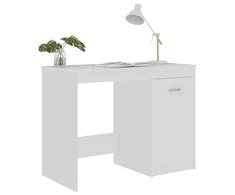 Rašomasis stalas, baltos spalvos, 100x50x76cm, apdirbta mediena