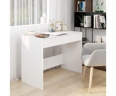 Rašomasis stalas, baltas, 101x50x76,5cm, apdirbta mediena