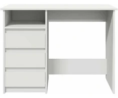 Rašomasis stalas, baltos spalvos, 102x50x75cm, apdirbta mediena