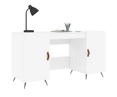 Rašomasis stalas, baltos spalvos, 140x50x75cm, apdirbta mediena