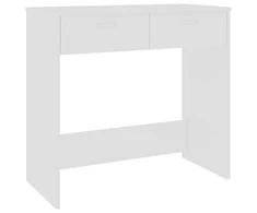 Rašomasis stalas, baltos spalvos, 80x40x75cm, apdirbta mediena