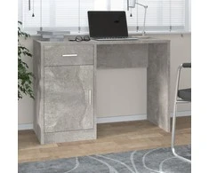Rašomasis stalas, betono pilkas, 100x40x73cm, mediena