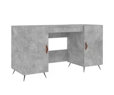 Rašomasis stalas, betono pilkas, 140x50x75cm, apdirbta mediena