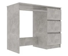 Rašomasis stalas, betono pilkas, 90x45x76cm, apdirbta mediena