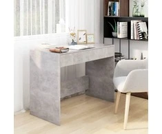 Rašomasis stalas, betono, 101x50x76,5cm, apdirbta mediena