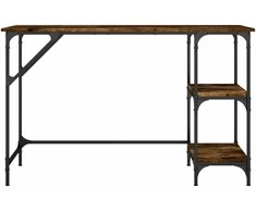 Rašomasis stalas, dūminio ąžuolo, 120x50x75cm, metalas/mediena