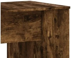 Rašomasis stalas, dūminio ąžuolo, 140x50x75cm, apdirbta mediena