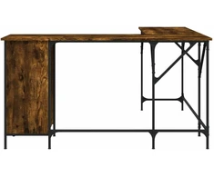 Rašomasis stalas, dūminio ąžuolo, 141x141x75cm, mediena