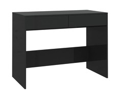 Rašomasis stalas, juodas, 101x50x76,5cm, apdirbta mediena