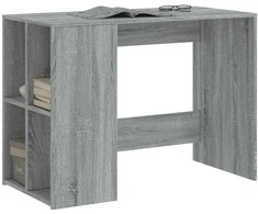 Rašomasis stalas, pilkas ąžuolo, 102x50x75cm, apdirbta mediena