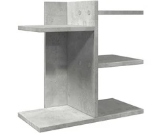 Rašomojo stalo lentyna, betono, 42x21,5x42cm, apdirbta mediena
