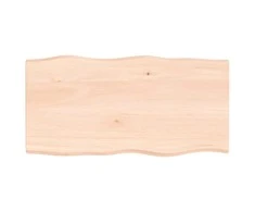 Stalviršis, 100x50x2cm, ąžuolo medienos masyvas, su gyvu kraštu