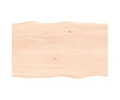Stalviršis, 100x60x2cm, ąžuolo medienos masyvas, su gyvu kraštu