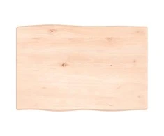 Stalviršis, 60x40x2cm, ąžuolo medienos masyvas, su gyvu kraštu