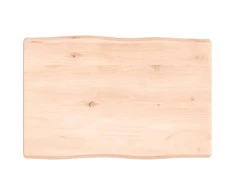 Stalviršis, 60x40x(2-4) cm, medienos masyvas, su gyvu kraštu