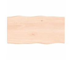 Stalviršis, 80x40x2cm, ąžuolo medienos masyvas, su gyvu kraštu