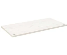 Rašomojo stalo stalviršis, baltas, 100x50x2,5cm, pušies masyvas