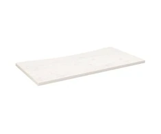 Rašomojo stalo stalviršis, baltas, 100x60x2,5cm, pušies masyvas