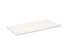 Rašomojo stalo stalviršis, baltas, 110x55x2,5cm, pušies masyvas