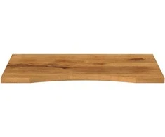 Rašomojo stalo stalviršis su linkiu, 100x50x2,5cm, mango