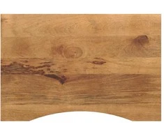 Rašomojo stalo stalviršis su linkiu, 100x50x2,5cm, mango