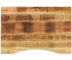 Rašomojo stalo stalviršis su linkiu, 100x50x2,5cm, mango