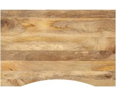 Rašomojo stalo stalviršis su linkiu, 100x60x2,5cm, mango