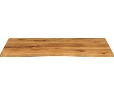 Rašomojo stalo stalviršis su linkiu, 100x80x2,5 cm, mango