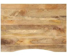 Rašomojo stalo stalviršis su linkiu, 100x80x2,5 cm, mango