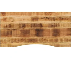 Rašomojo stalo stalviršis su linkiu, 110x50x2,5 cm, mango
