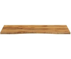 Rašomojo stalo stalviršis su linkiu, 110x60x2,5 cm, mango