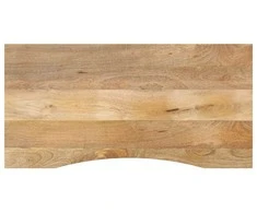 Rašomojo stalo stalviršis su linkiu, 120x50x2,5 cm, mango