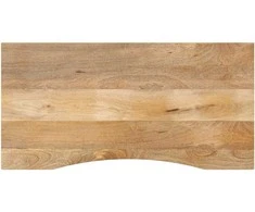 Rašomojo stalo stalviršis su linkiu, 120x60x2,5cm, mango