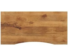 Rašomojo stalo stalviršis su linkiu, 120x60x2,5cm, mango