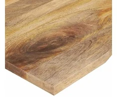 Rašomojo stalo stalviršis su linkiu, 120x60x2,5cm, mango