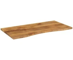 Rašomojo stalo stalviršis su linkiu, 140x50x2,5 cm, mango