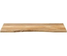 Rašomojo stalo stalviršis su linkiu, 140x50x2,5 cm, mango