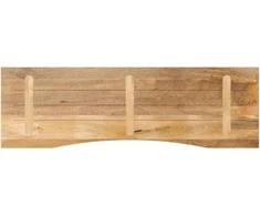 Rašomojo stalo stalviršis su linkiu, 160x50x2,5 cm, mango