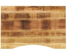 Rašomojo stalo stalviršis su linkiu, 80x60x2,5 cm, mango