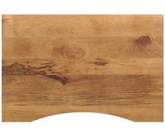 Rašomojo stalo stalviršis su linkiu, 90x50x2,5cm, mango masyvas