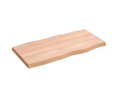Stalviršis, šviesiai rudas, 80x40x(2-4) cm, medienos masyvas