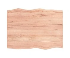 Stalviršis, šviesiai rudas, 80x60x(2-4) cm, medienos masyvas
