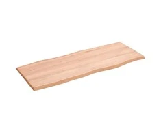 Stalviršis, šviesiai rudas, 100x40x2cm, ąžuolo medienos masyvas