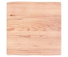 Stalviršis, šviesiai rudas, 60x60x(2-6) cm, medienos masyvas