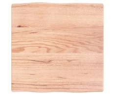 Stalviršis, šviesiai rudas, 60x60x(2-4) cm, medienos masyvas