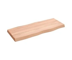 Stalviršis, šviesiai rudas, 100x40x(2-6) cm, medienos masyvas