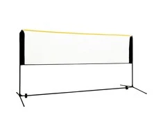 Reguliuojamas badmintono tinklas, 300x103x94–158cm, metalas