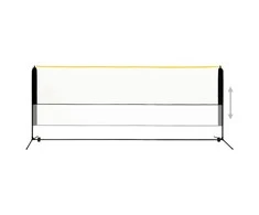 Reguliuojamas badmintono tinklas, 400x103x94–158cm, metalas