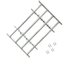 Reguliuojamos apsauginės grotelės langams, 2vnt., 1000-1500mm
