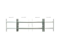 Reguliuojamos apsauginės grotelės langams, 2vnt., 700-1050mm